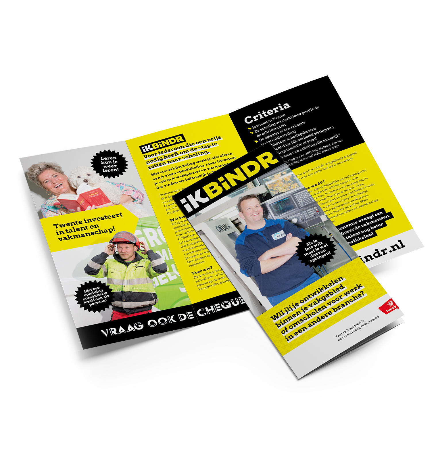 Drieluikfolder IKBINDR