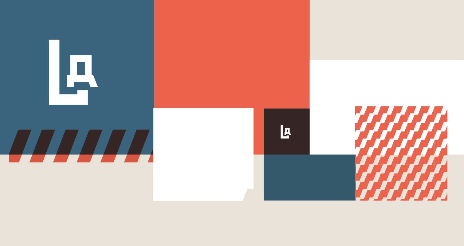 De letters L en R in de typografie van Little Rocket