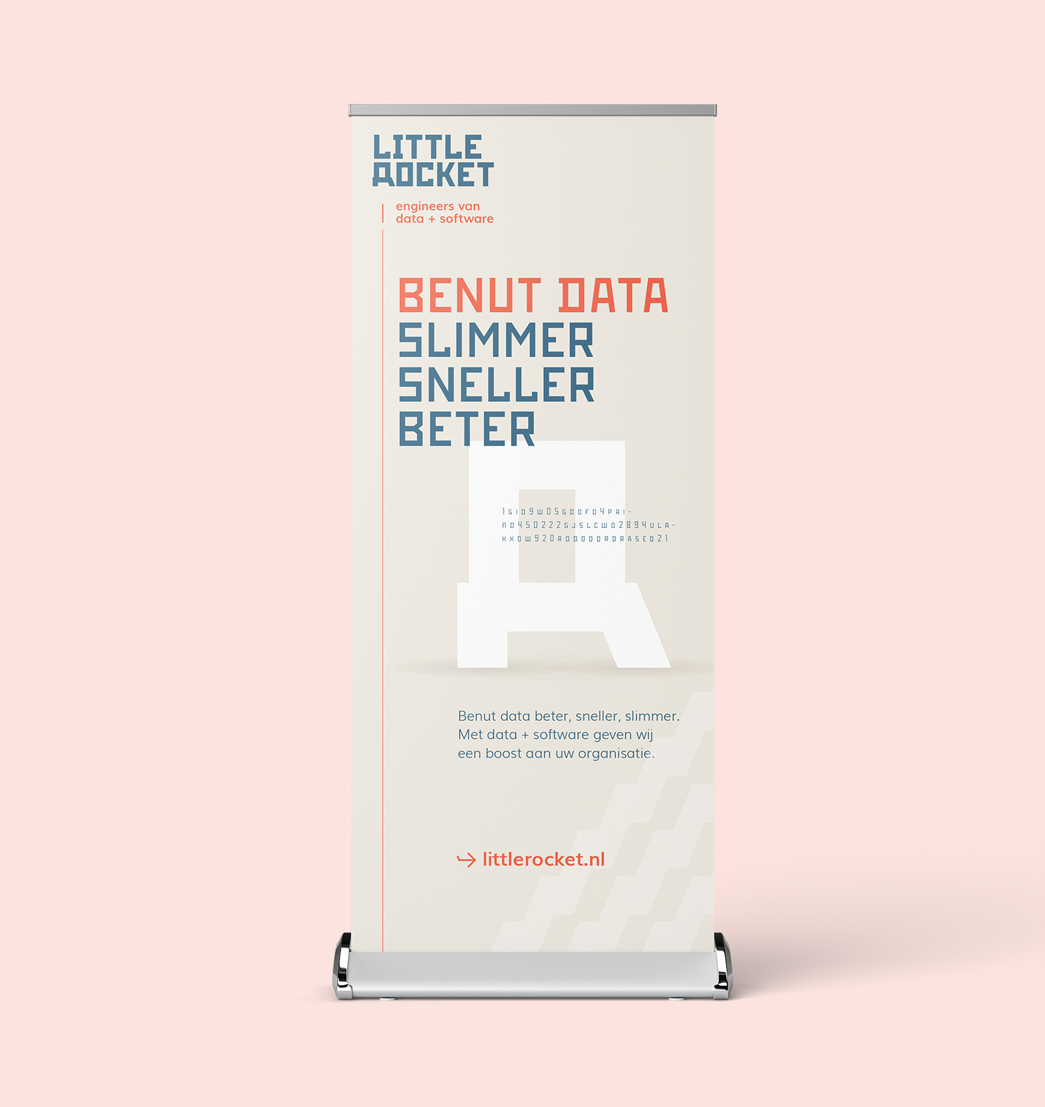 Roll-up banner van Little Rocket: benut data slimmer, sneller, beter